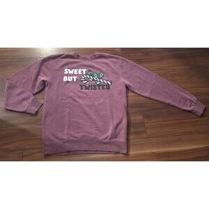 Cody Ko Holiday Merch Pink Sweet but Twisted Crewneck Sweater Size M Long Sleeve